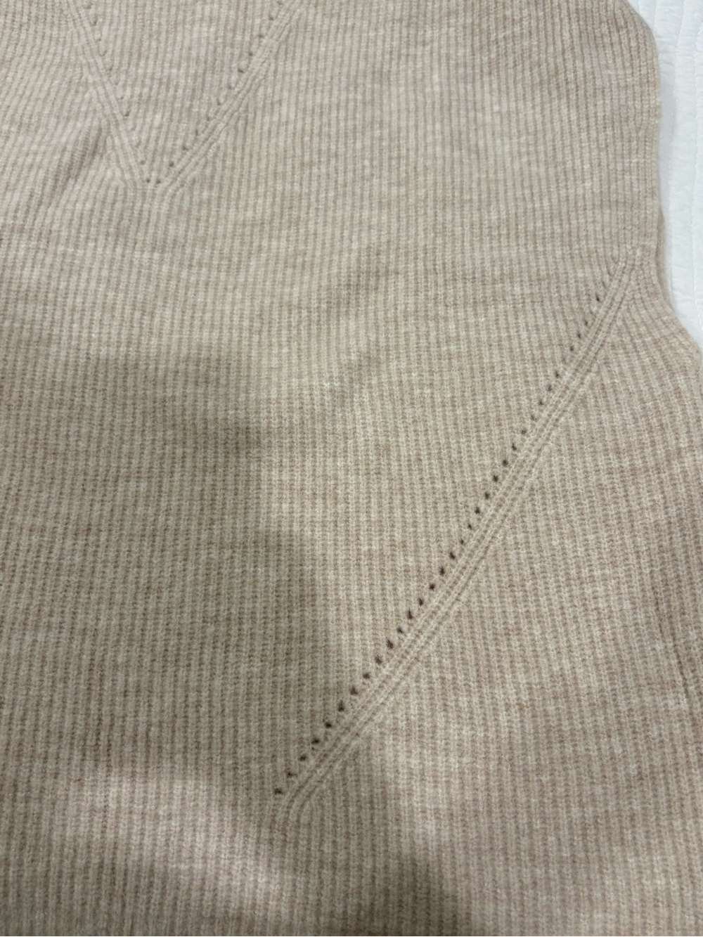 THML Tan Ribbed Mock Turtle Neck Sweater - Picture 8 of 10